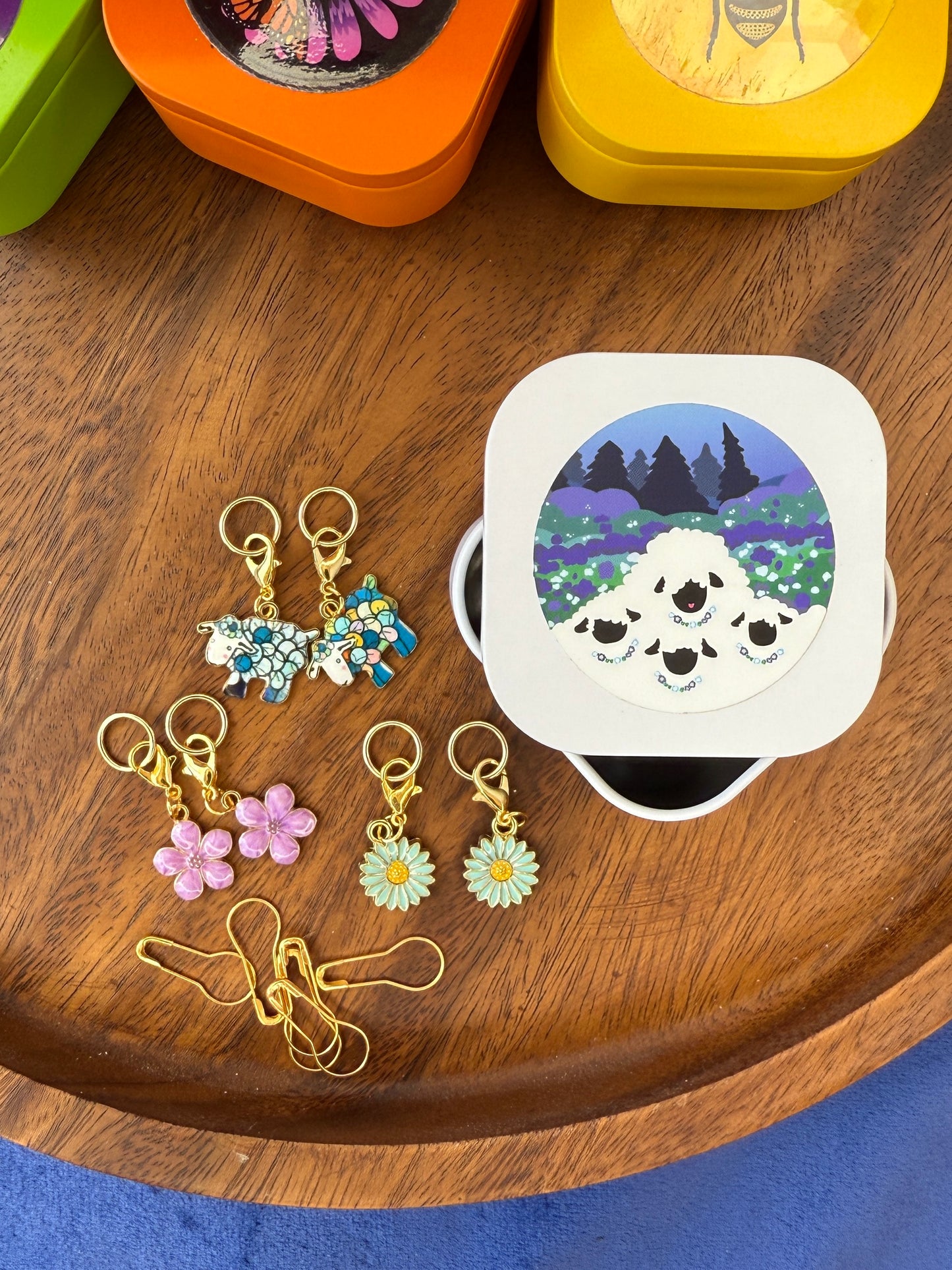 Dark Flock Stitch Markers