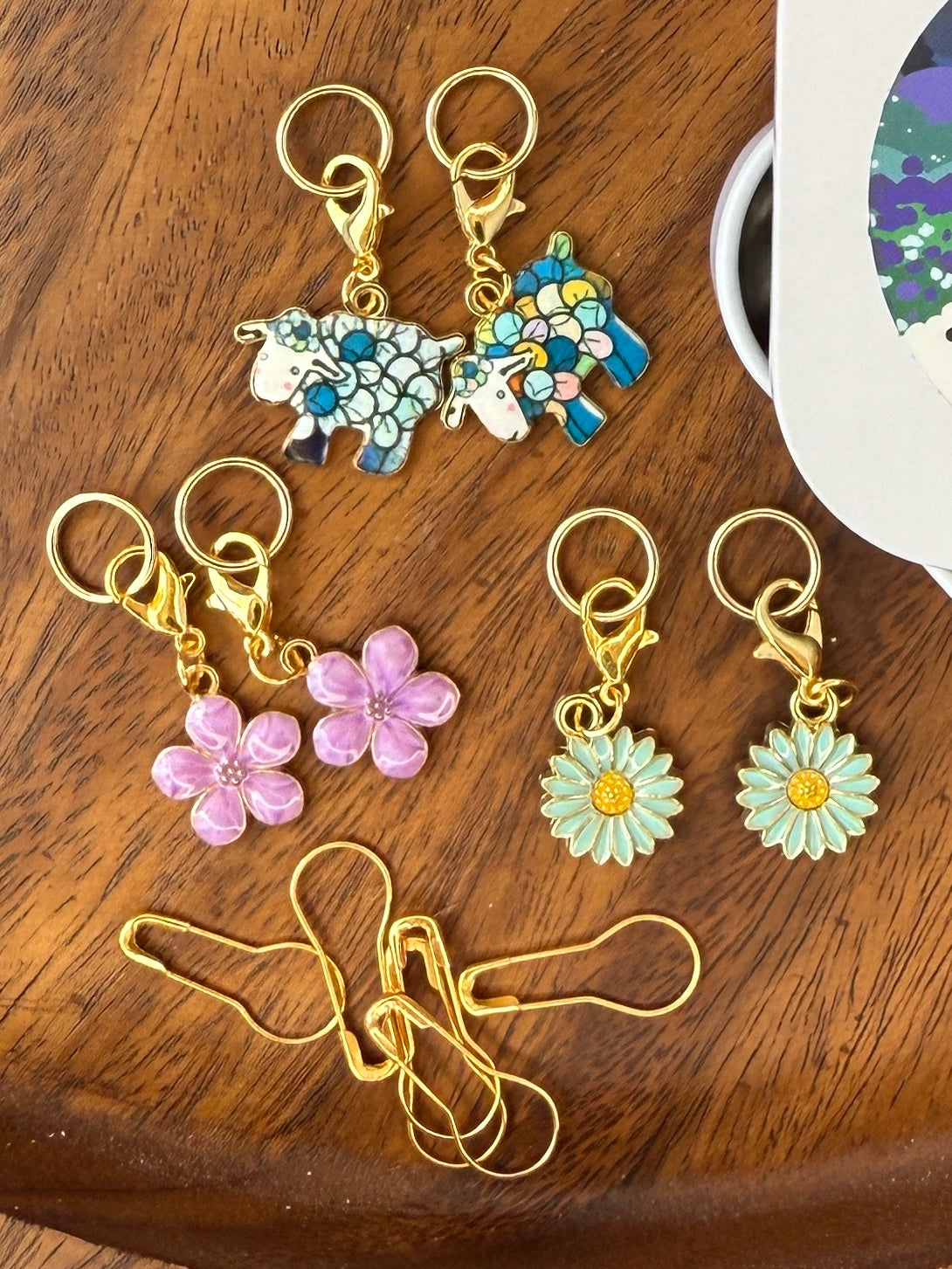 Dark Flock Stitch Markers