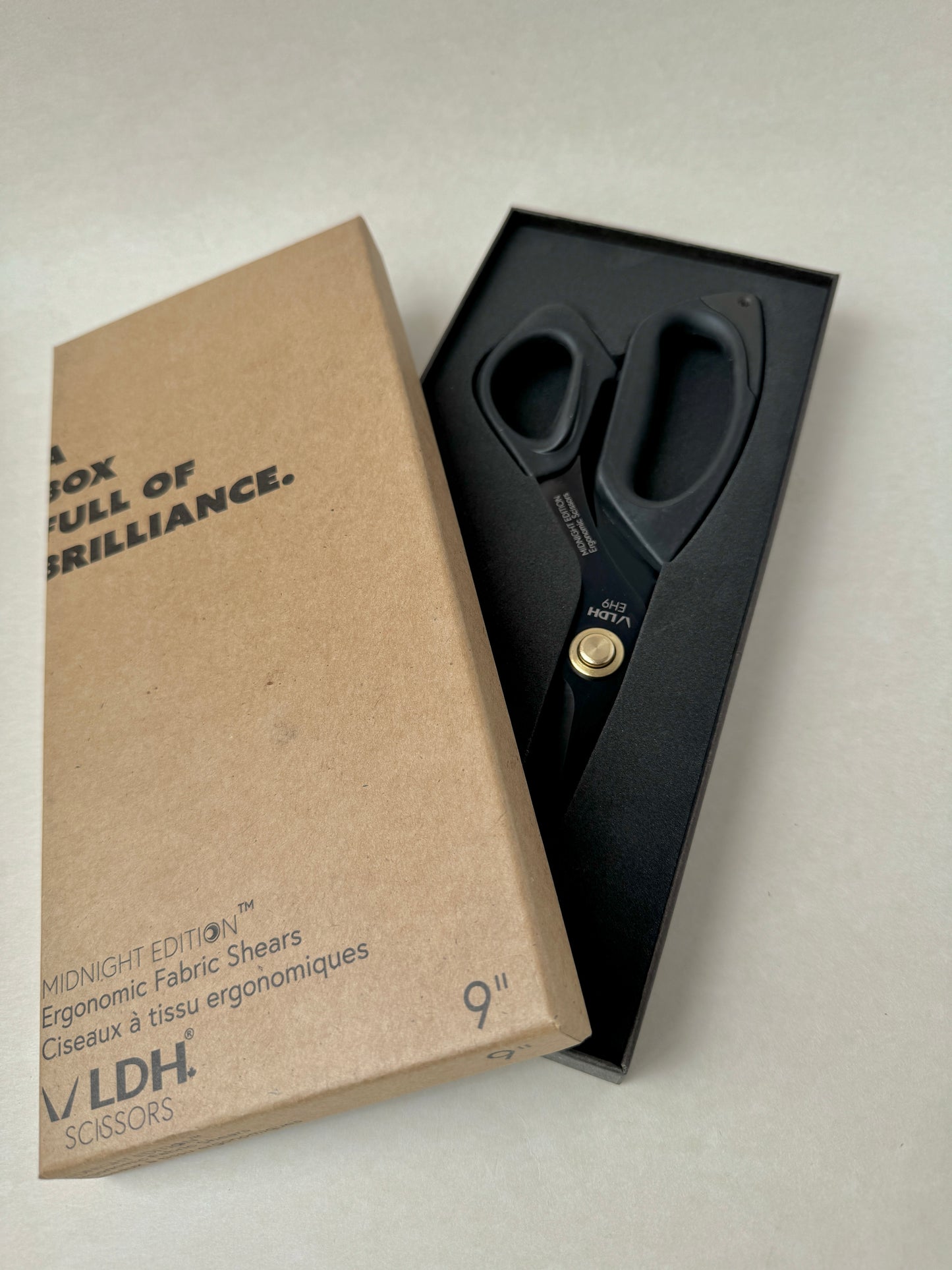 LDH 9" Midnight Edition Ergonomic Scissors