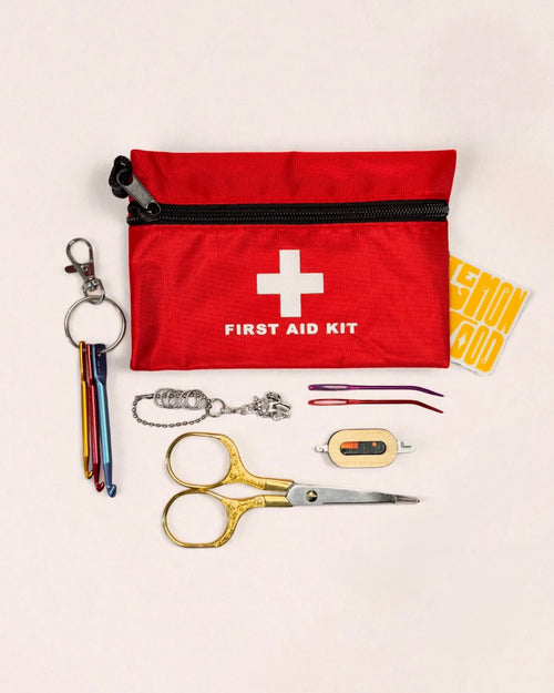 First Aid Box Fiber Shop Lemonwood Gifts | Fiber Artist's First Aid Kit