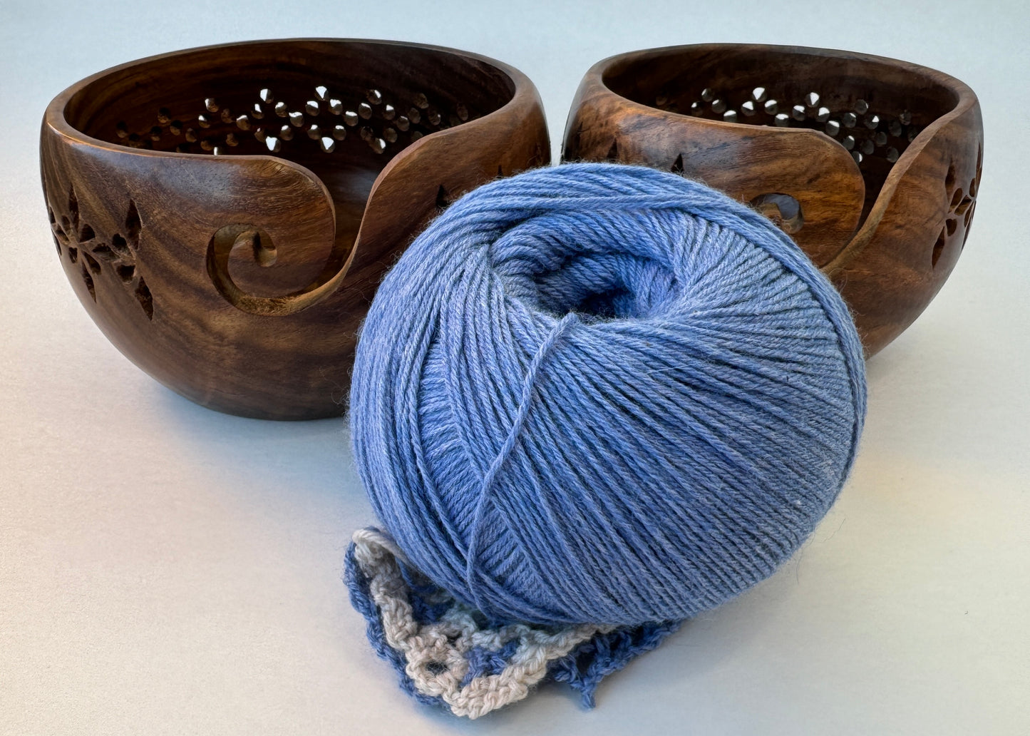 Shesham Wood Yarn Bowls