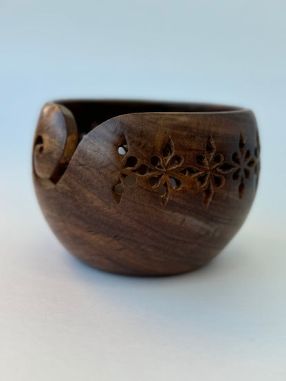 Shesham Wood Yarn Bowls