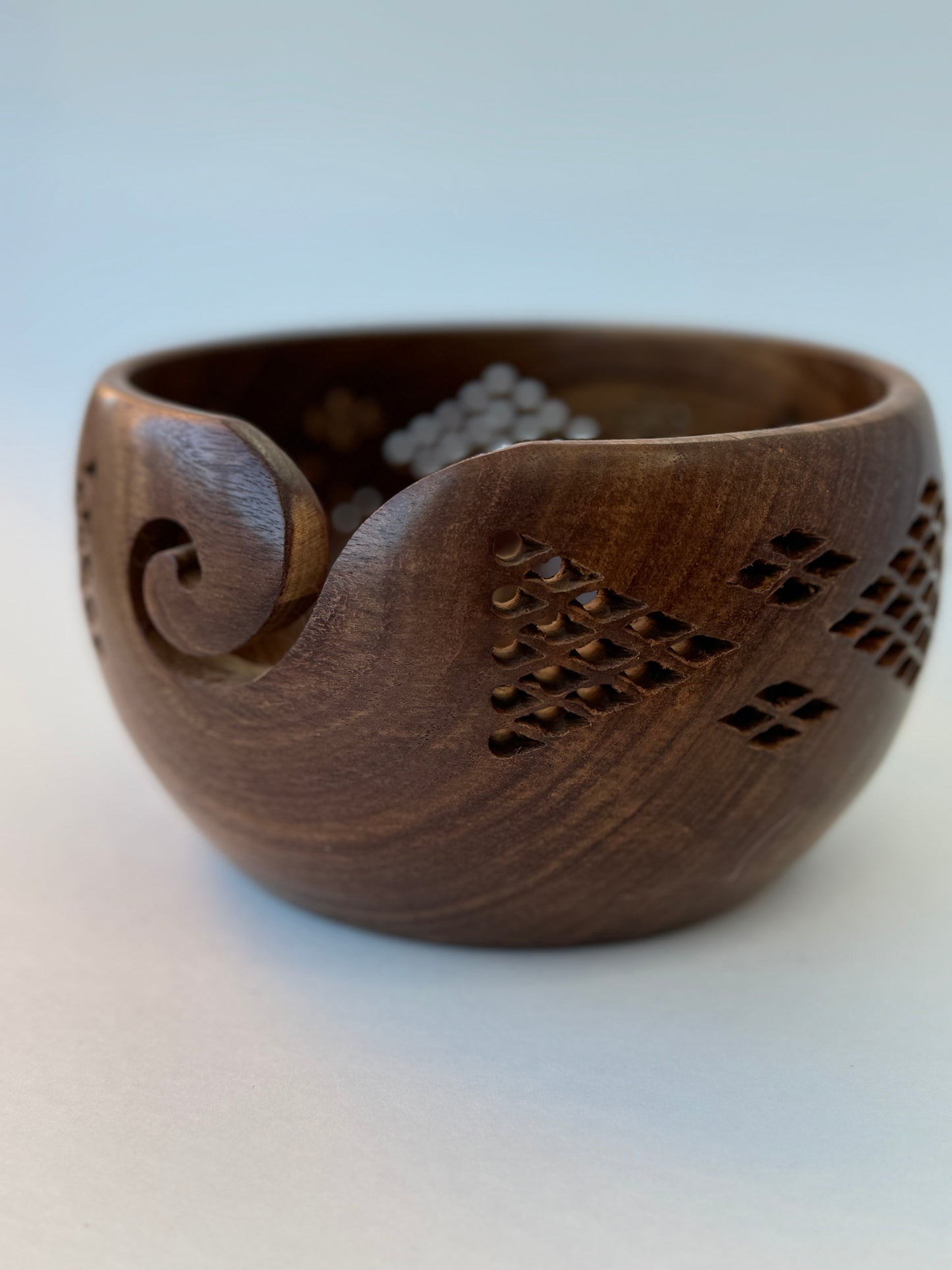 Shesham Wood Yarn Bowls