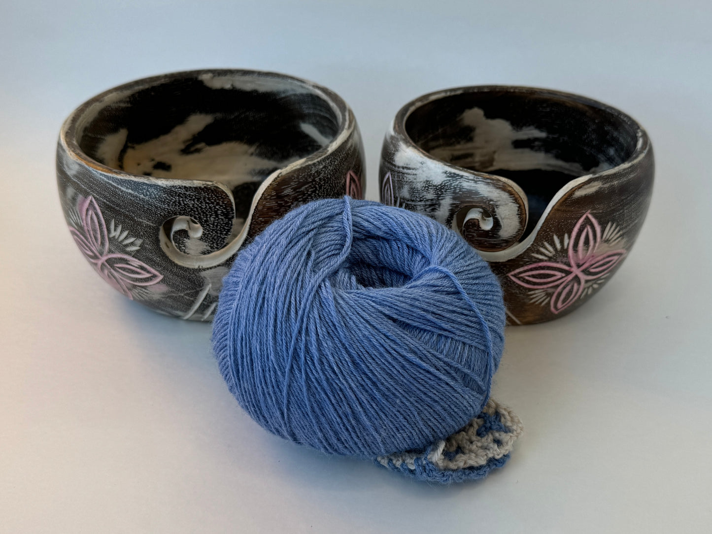 Mango Wood Antique Color Yarn Bowls