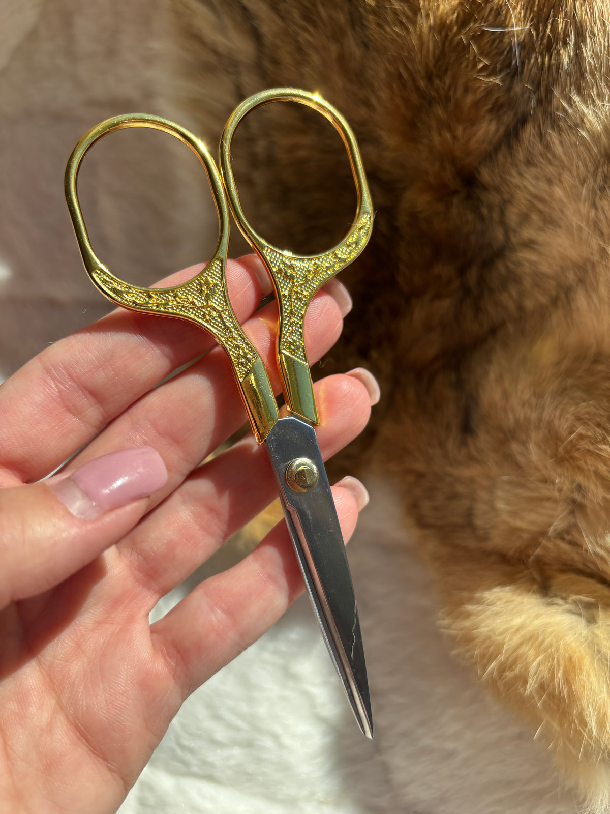 Thread Scissors Intricate Gold Thread Scissors