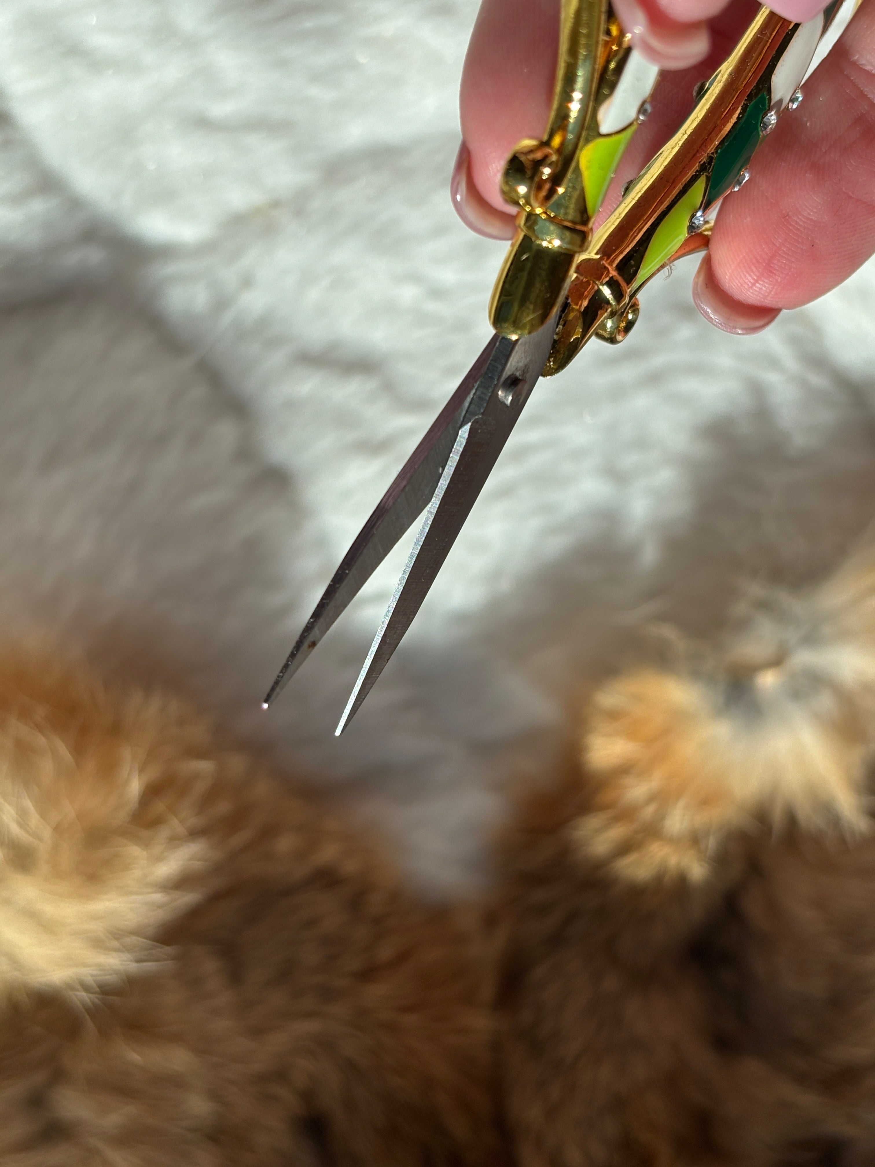 Green Harlequin Thread Scissors