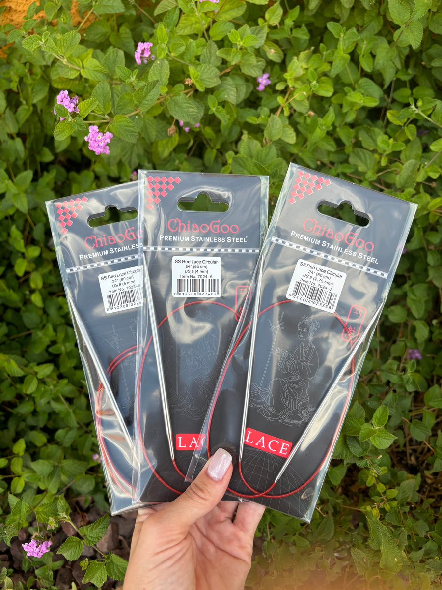ChiaoGoo SS RED Lace™ Knitting Needles