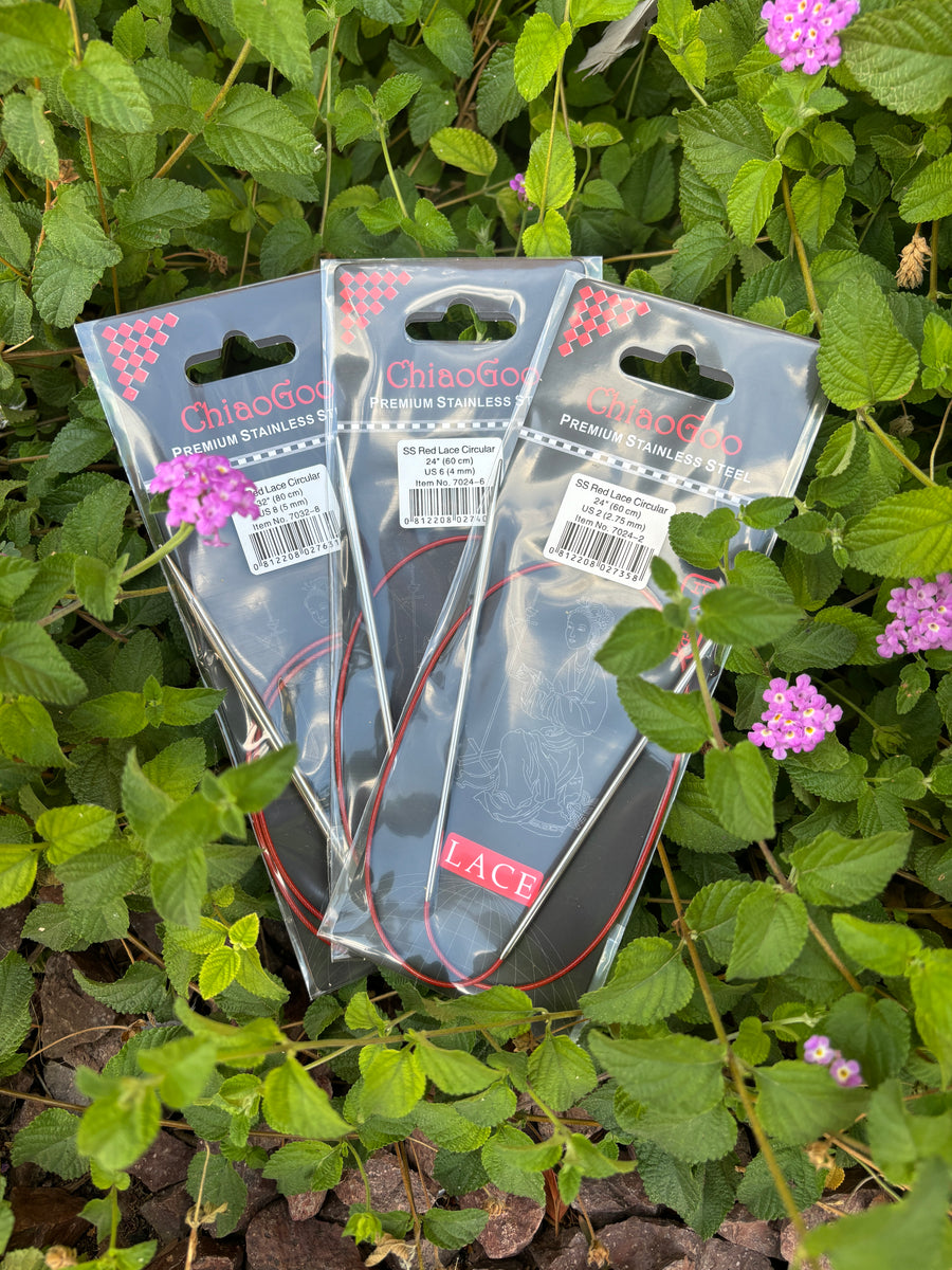 40-inch ChiaoGoo SS RED Lace™ Knitting Needles
