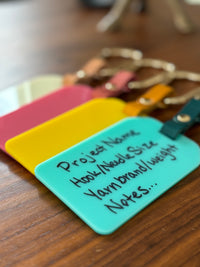 Info Minder- Bag Tags/Project Bag Organizers