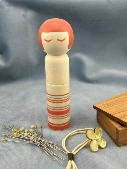 Cohana Kokeshi Doll Pincushion (Pink)