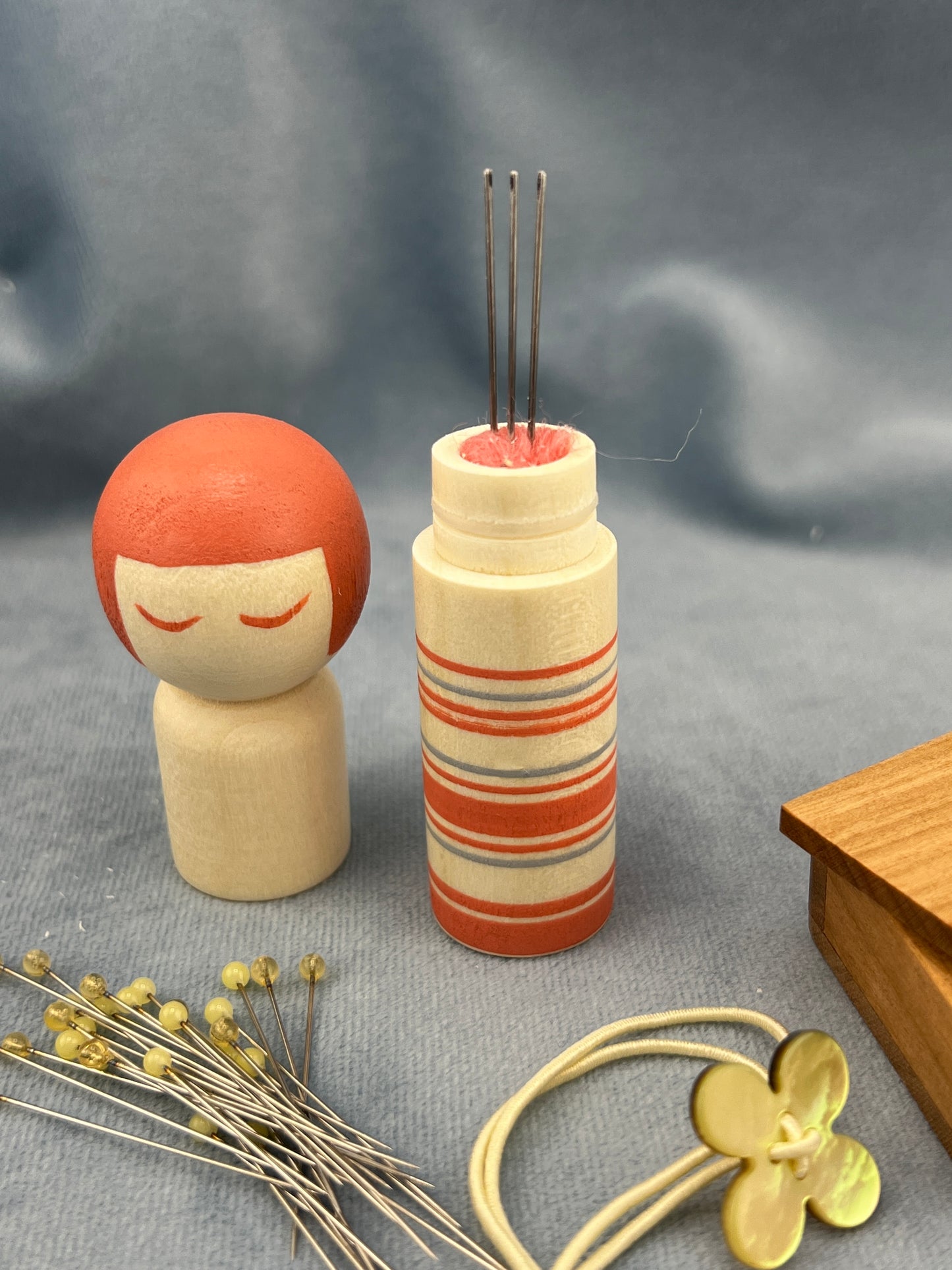 Cohana Kokeshi Doll Pincushion (Pink)