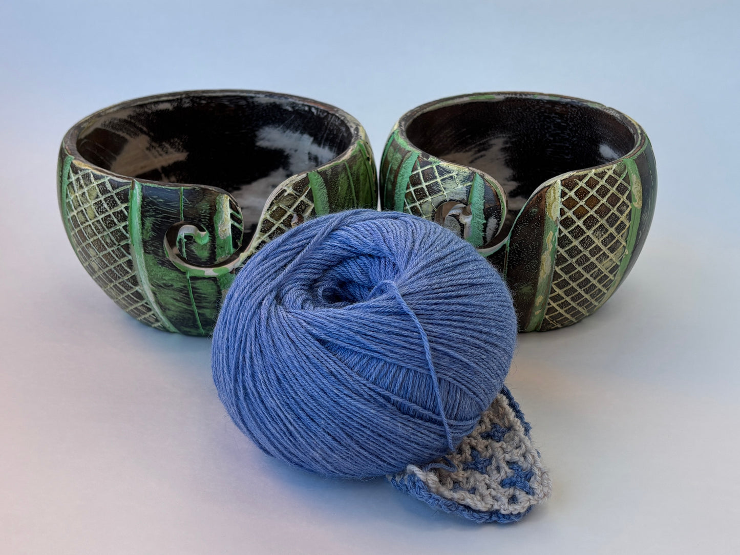 Mango Wood Antique Color Yarn Bowls