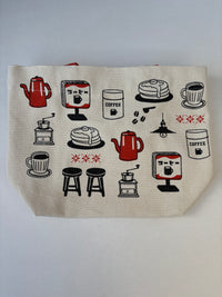 Coffee Shop Tote Bag 7x11 inch