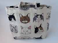Cats Tote Bag 7x11 inch