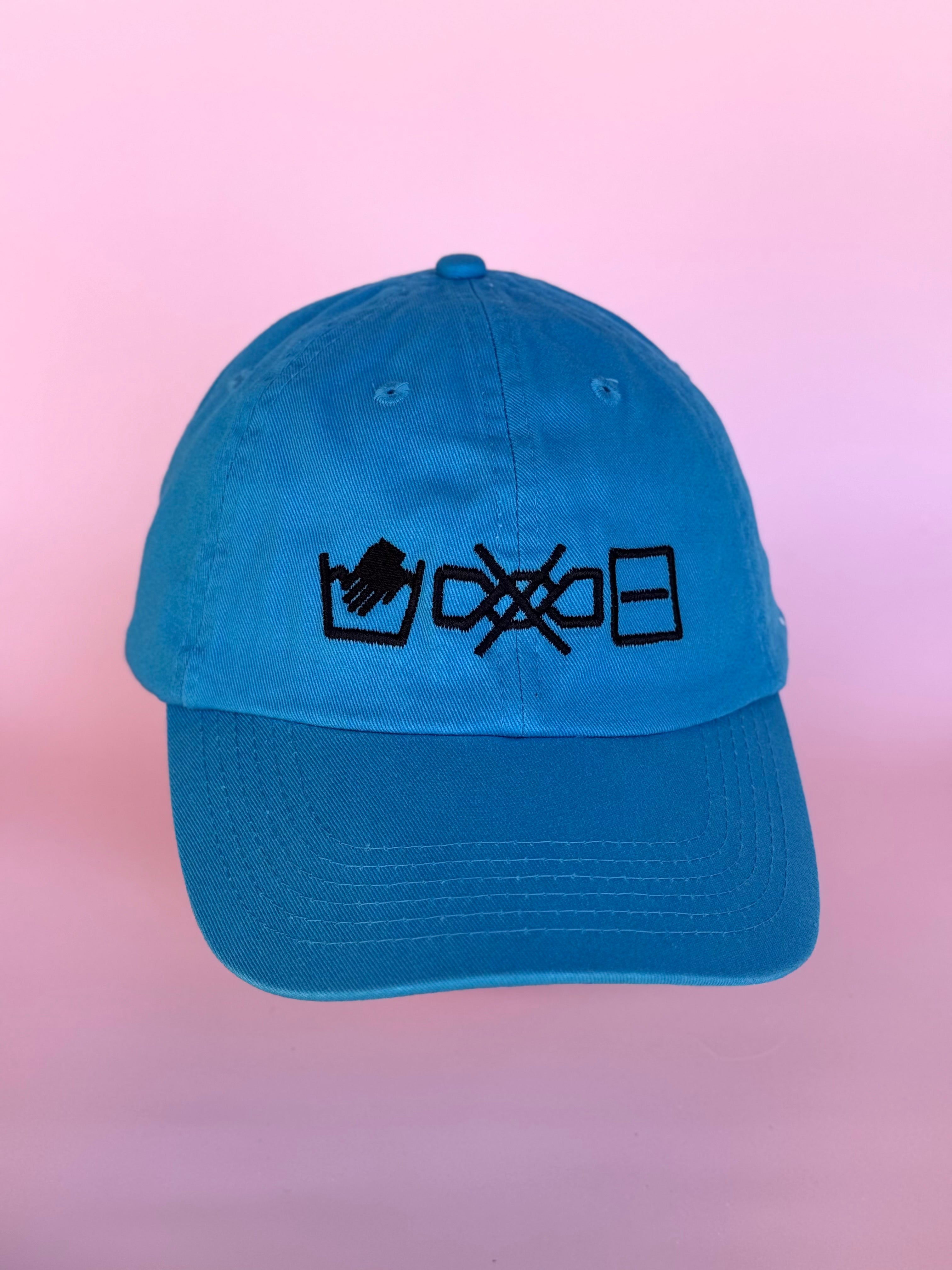 Hand Wash. Don't Wring. Lay Flat to Dry. Embroidered Hat