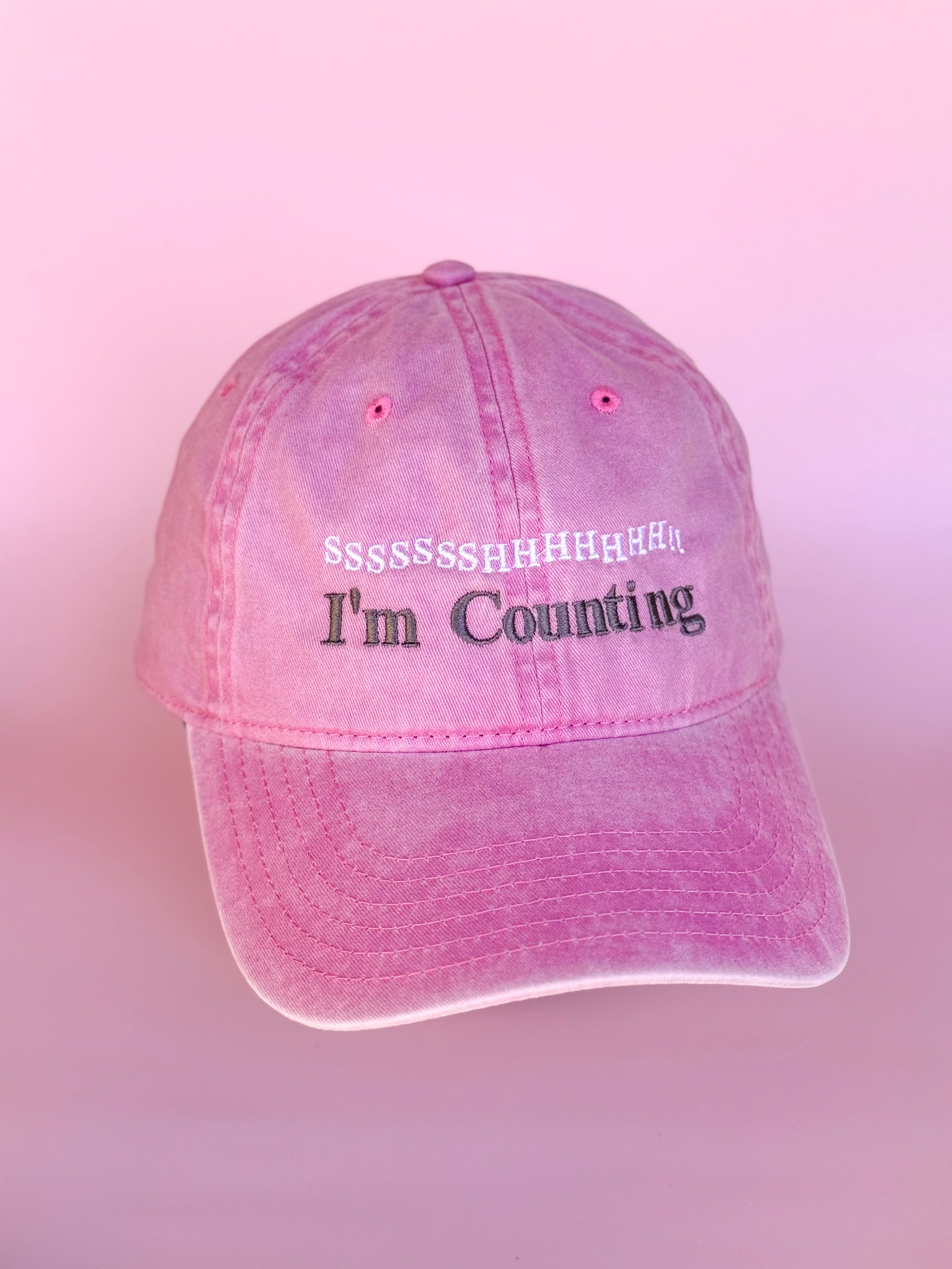 SHH! I'm Counting. Embroidered Hat
