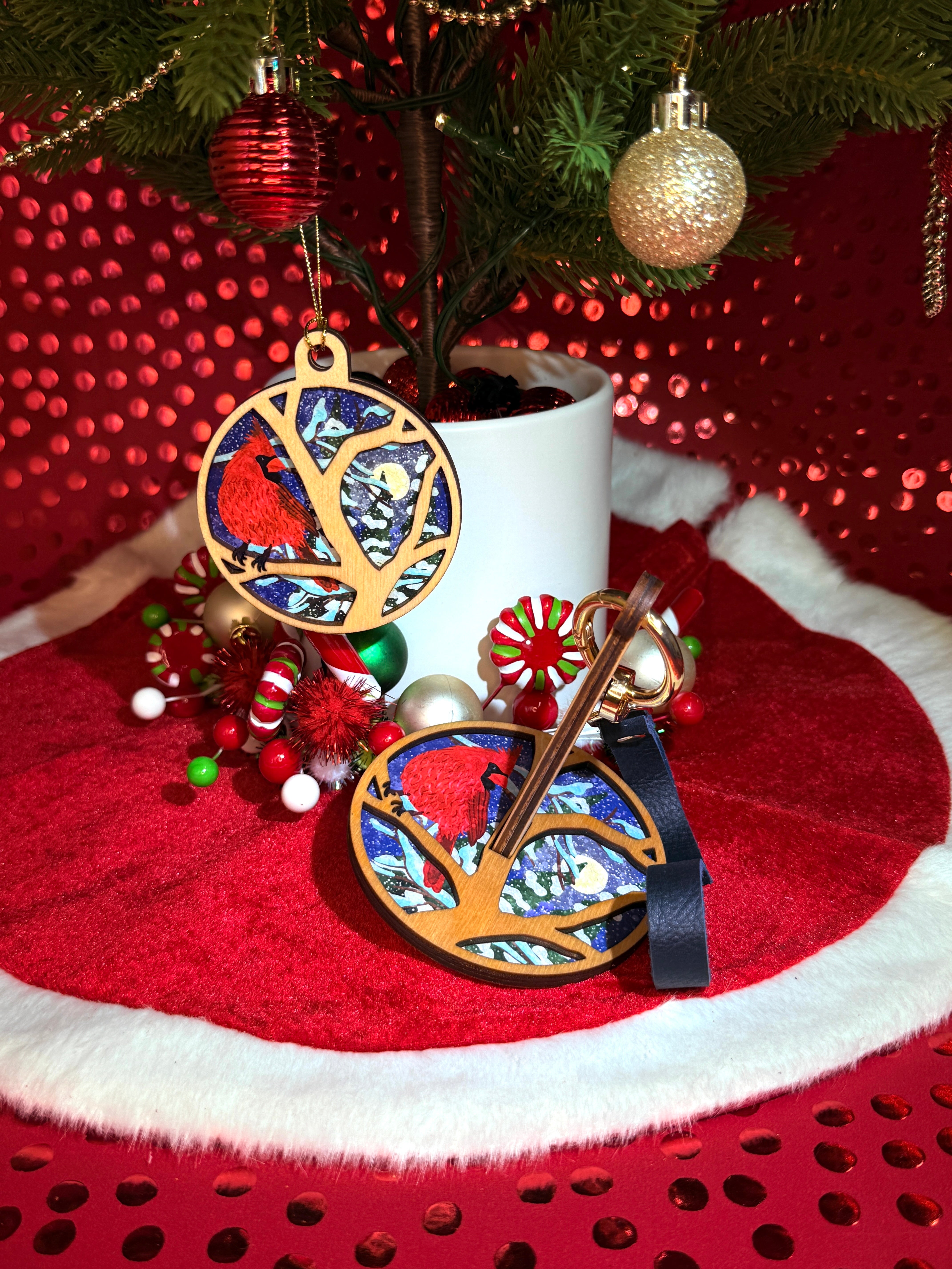 Ornament Bundle! Crimson Perch