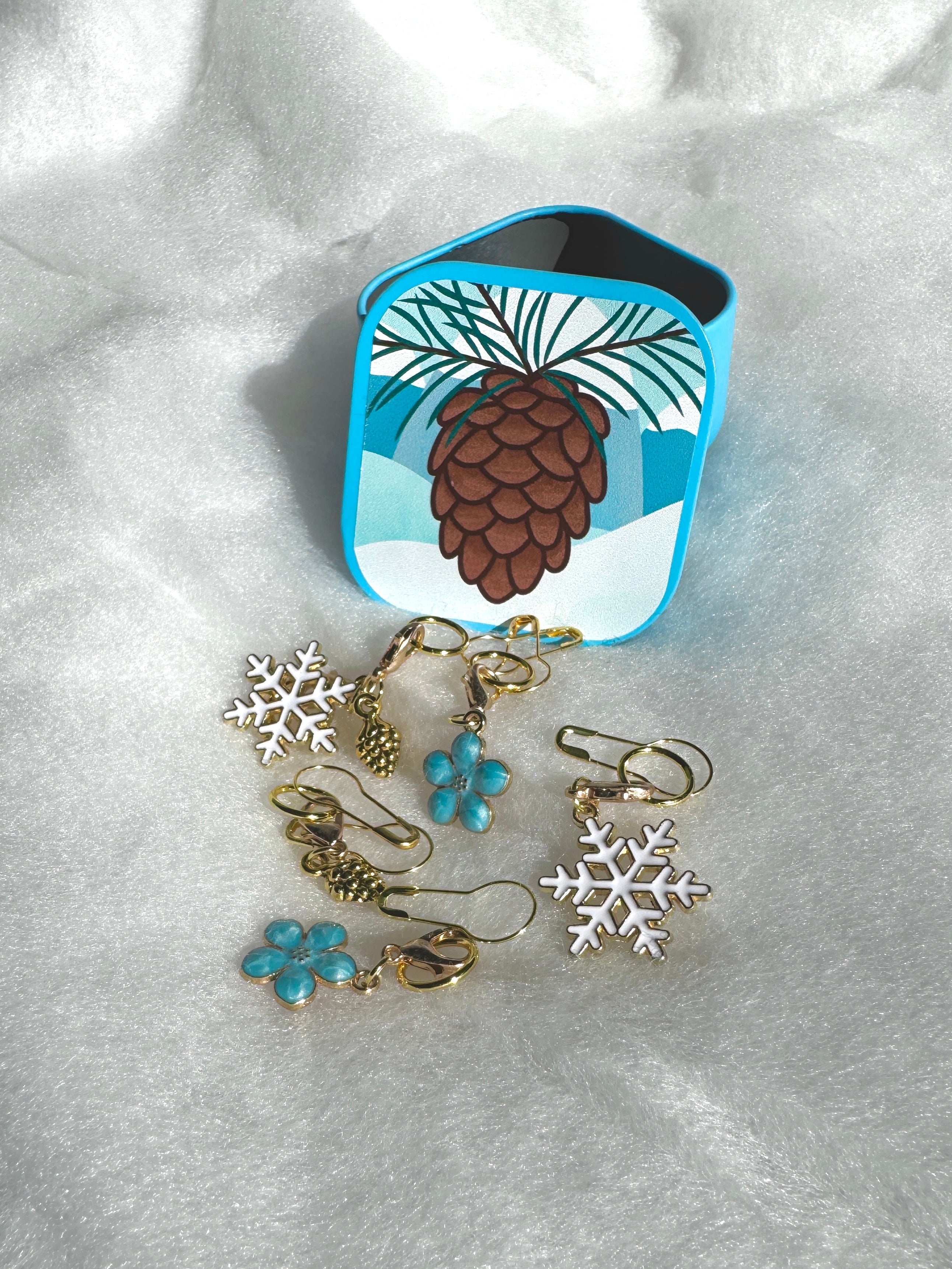 Pinecone Stitch Markers