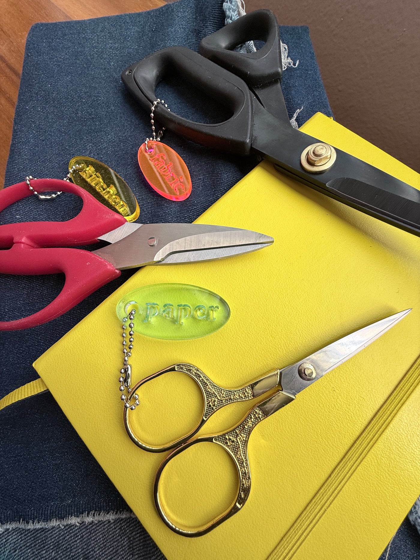 Scissor Label Charms