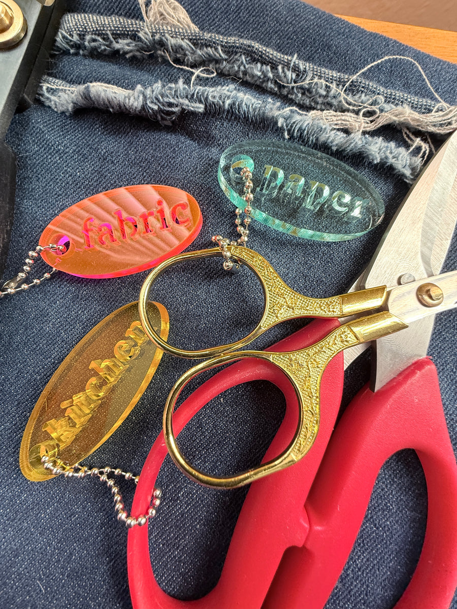 Scissor Label Charms