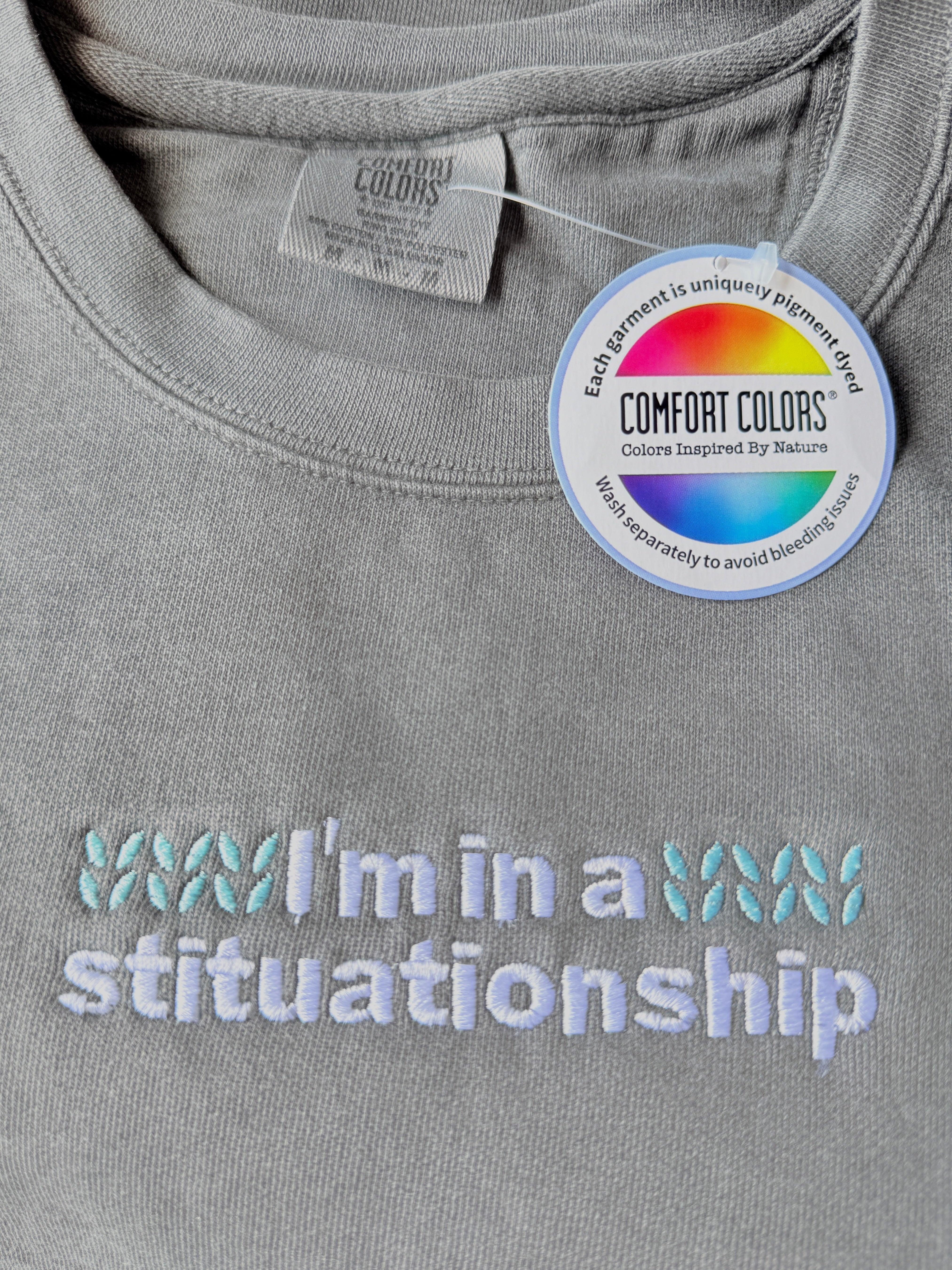 PRE-ORDER 'Stituationship' Embroidered Sweatshirt